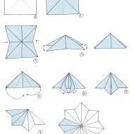 étoile en papier pliage