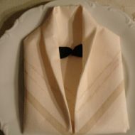Modele de pliage de serviette en papier pour mariage