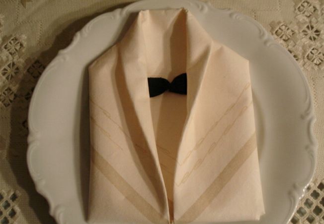modele de pliage de serviette en papier pour mariage
