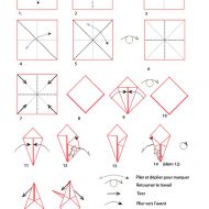 Modele pliage papier