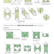 Pliage de boite en papier