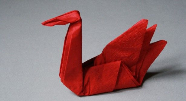 pliage de serviette oiseau