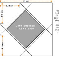 Pliage enveloppe carrée