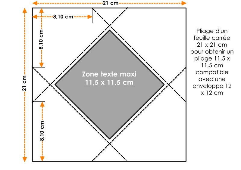 pliage enveloppe carrée