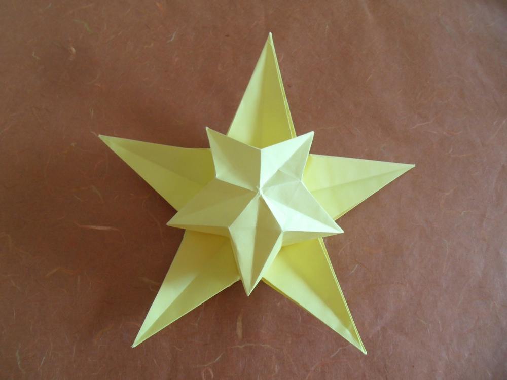 pliage étoile en papier