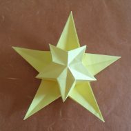 Pliage étoile papier