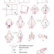 Pliage lapin en papier