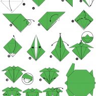Pliage origami animaux