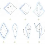 Pliage origami grue