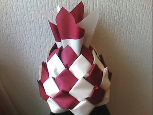 pliage serviette ananas