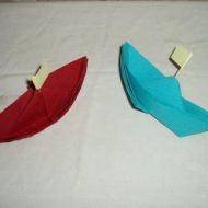 Pliage serviette bateau simple