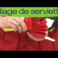 Pliage serviette papillon youtube