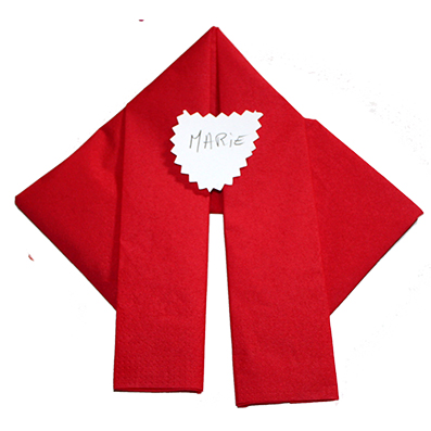 pliage serviette pere noel