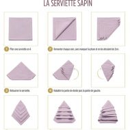 Tutoriel pliage de serviette