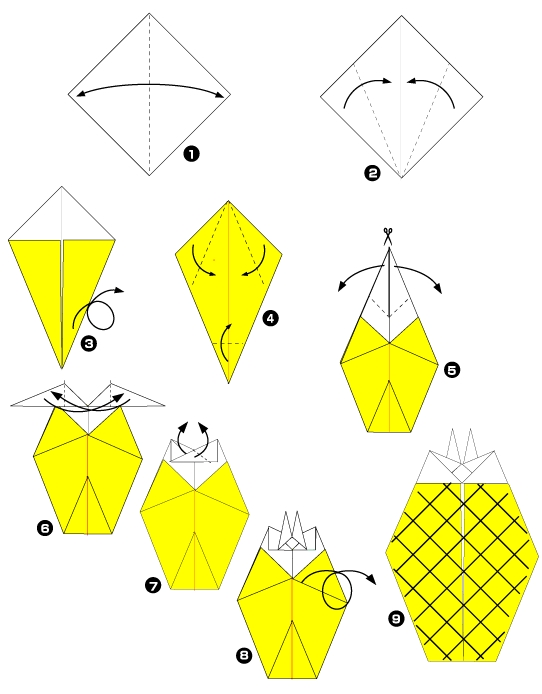 ananas origami