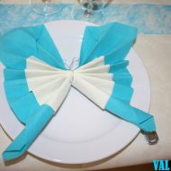 Modele de pliage de serviette en papier pour communion