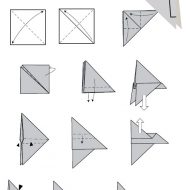 Modele origami avion