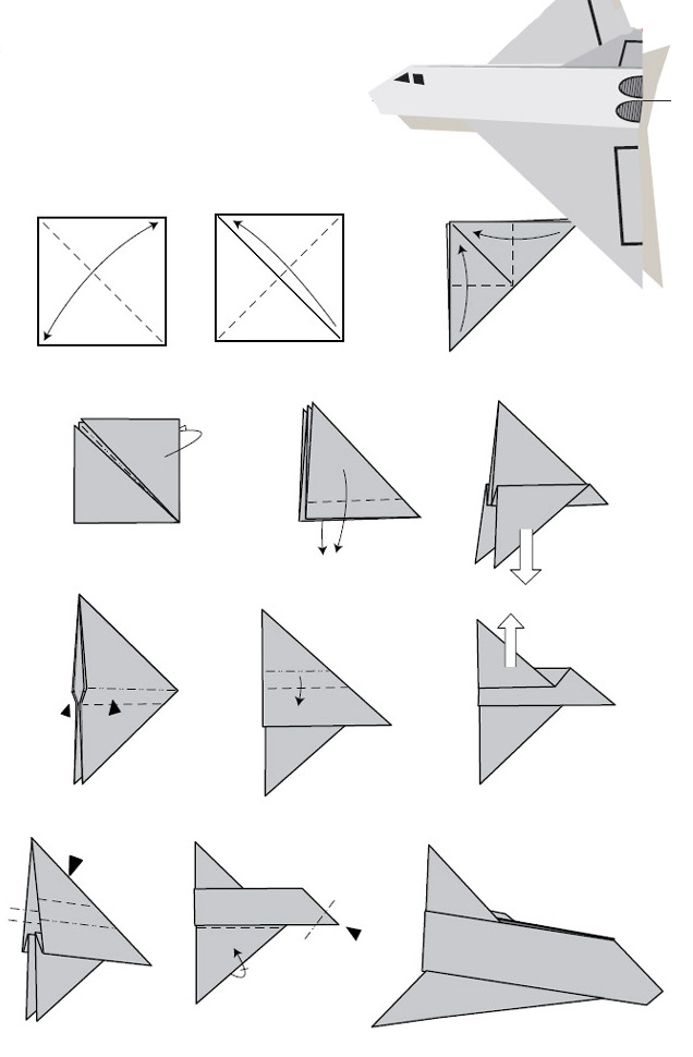 modele origami avion