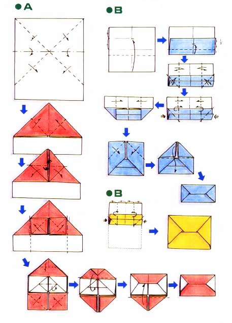 origami facile enveloppe