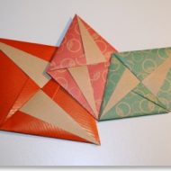 Pliage lettre origami