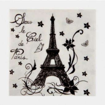 pliage serviette tour eiffel