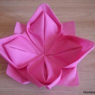 Model de pliage de serviette en papier