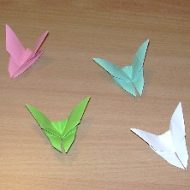 Pliage de papillon en papier