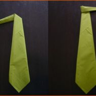 Pliage de serviette cravate