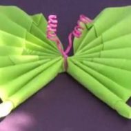 Pliage serviette papillon video