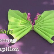 Video pliage serviette papillon